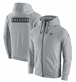 Men's Atlanta Falcons Nike Gridiron Gray 2.0 Full-Zip Hoodie - Ash FengYun,baseball caps,new era cap wholesale,wholesale hats